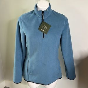 Women’s NWT Eddie Bauer Blue Fleece Pullover size medium